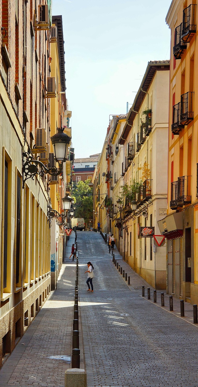 narrow, street, spanish, spain